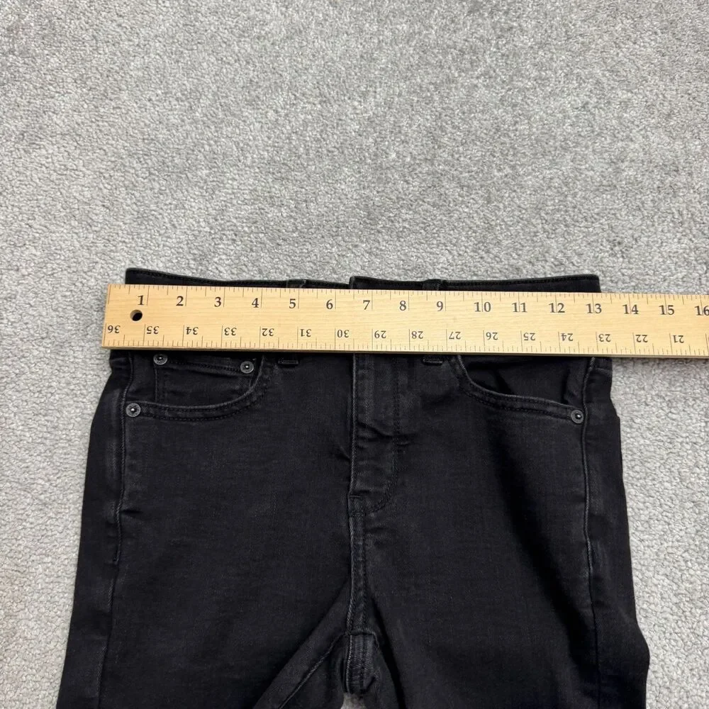 American Eagle Festival Flare Next Level Stretch Denim Jeans Women 2 Short Black